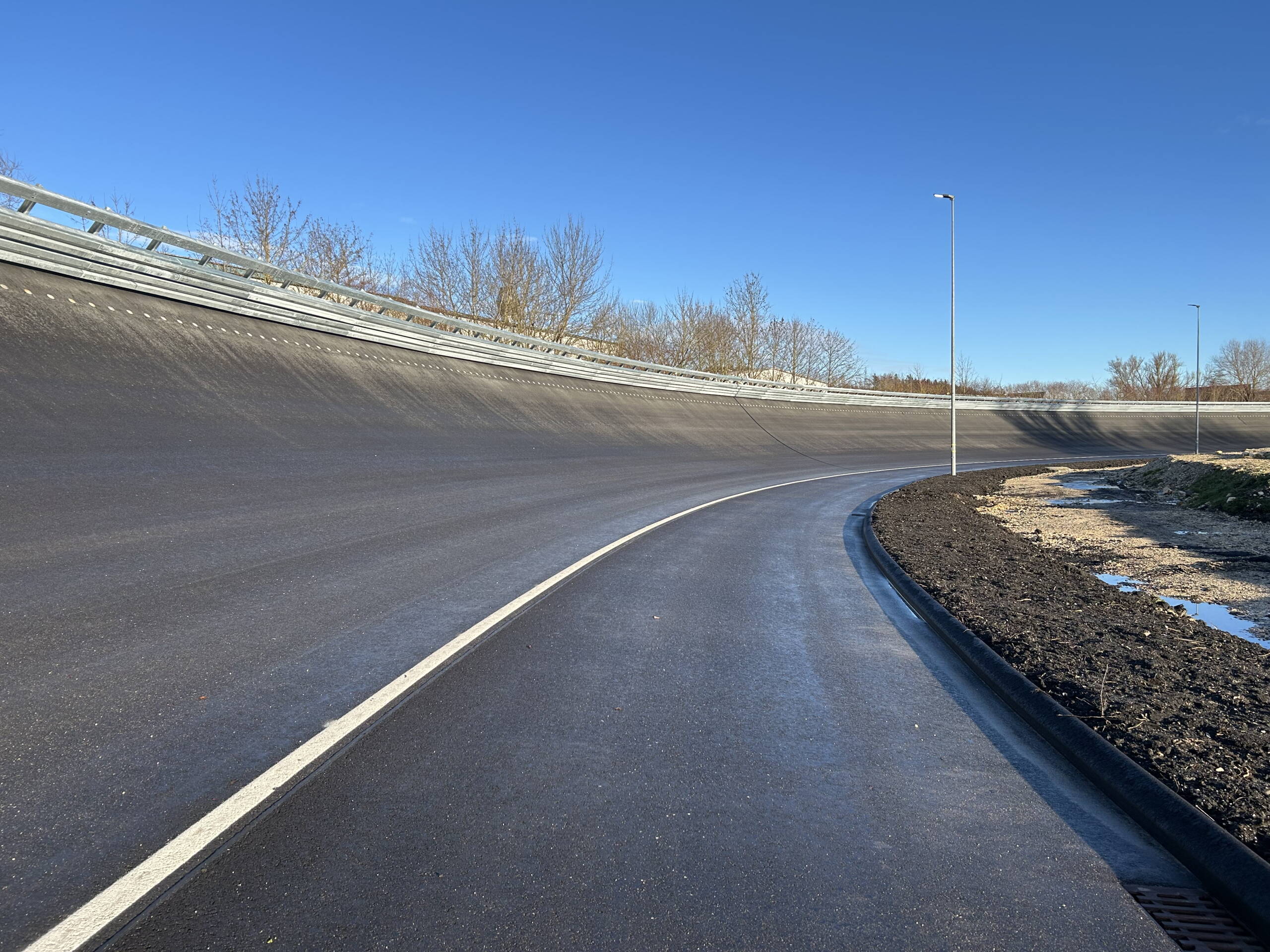 Final asphalt surface.